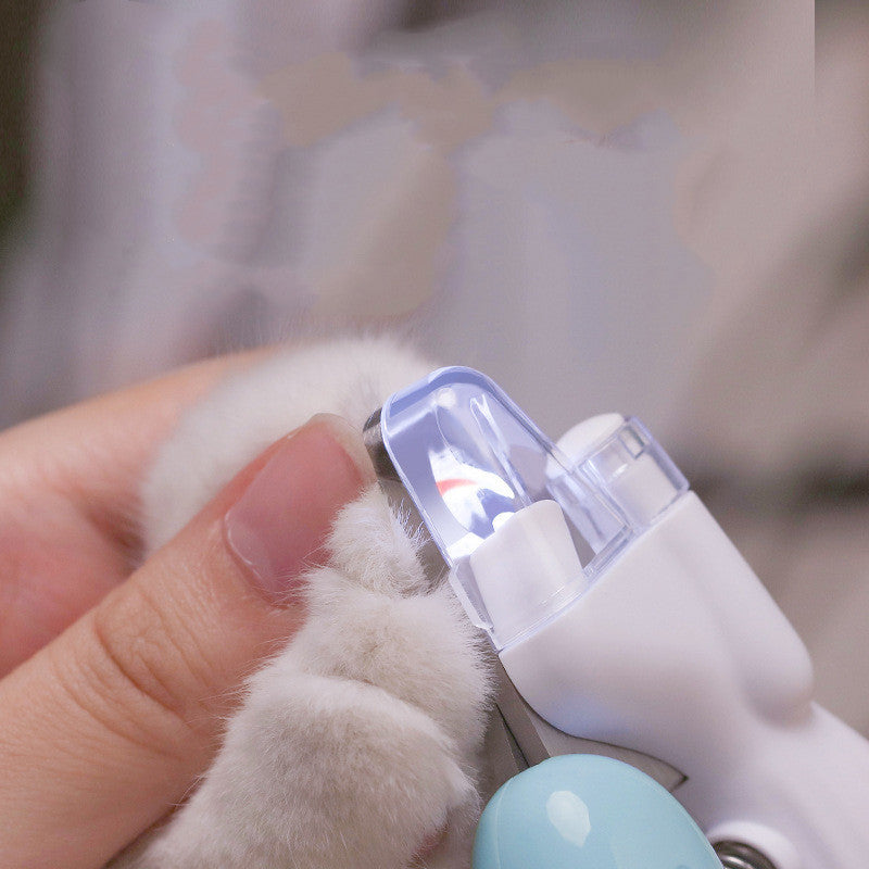 Pet Nail Clippers Dog Nail Clippers Cat Nail Clippers LED Electric Nail Grinder Pet Supplies LED Light Pet Nail Clippers